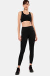 Amante High Rise Anti Microbial Leggings - Jet Black — thumbnail 4